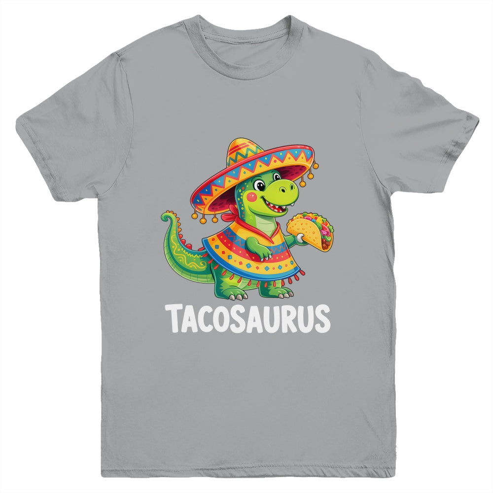 Tacosaurus Taco Dinosaur Dino Cinco De Mayo Boys Kids Youth Shirt | siriusteestore