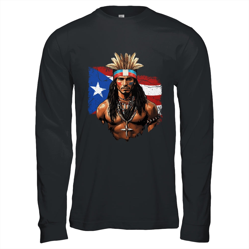Taino Man Puerto Rican Flag Indigenous People Caribbean Men Shirt & Hoodie | siriusteestore