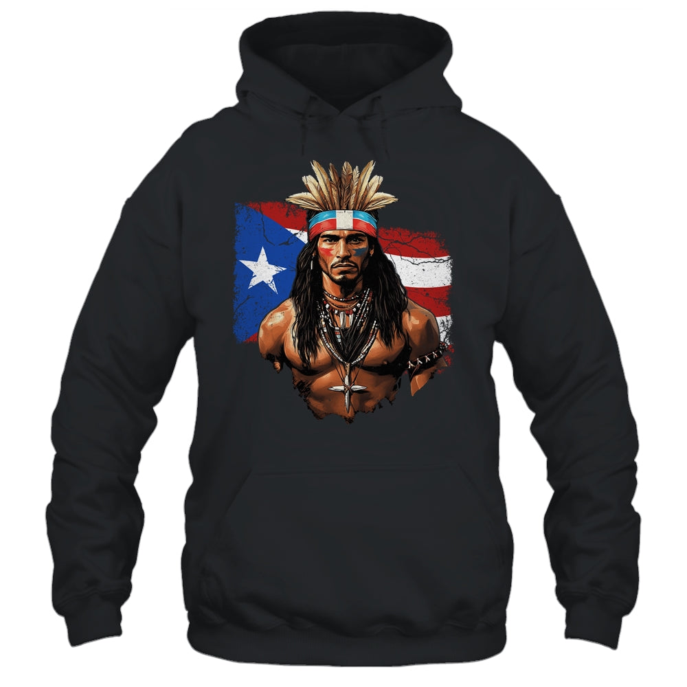 Taino Man Puerto Rican Flag Indigenous People Caribbean Men Shirt & Hoodie | siriusteestore