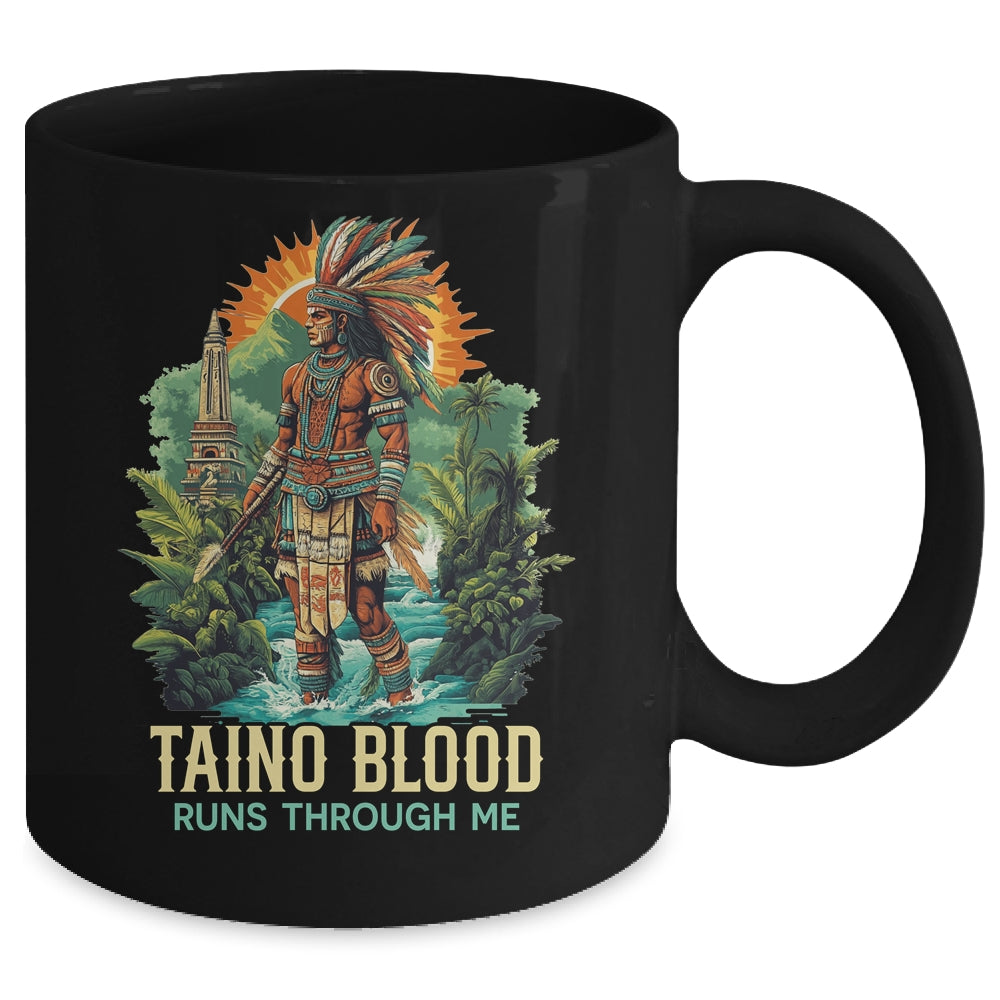 Taino Warrior Puerto Rico Men Indigenous Caribbean Mug | siriusteestore