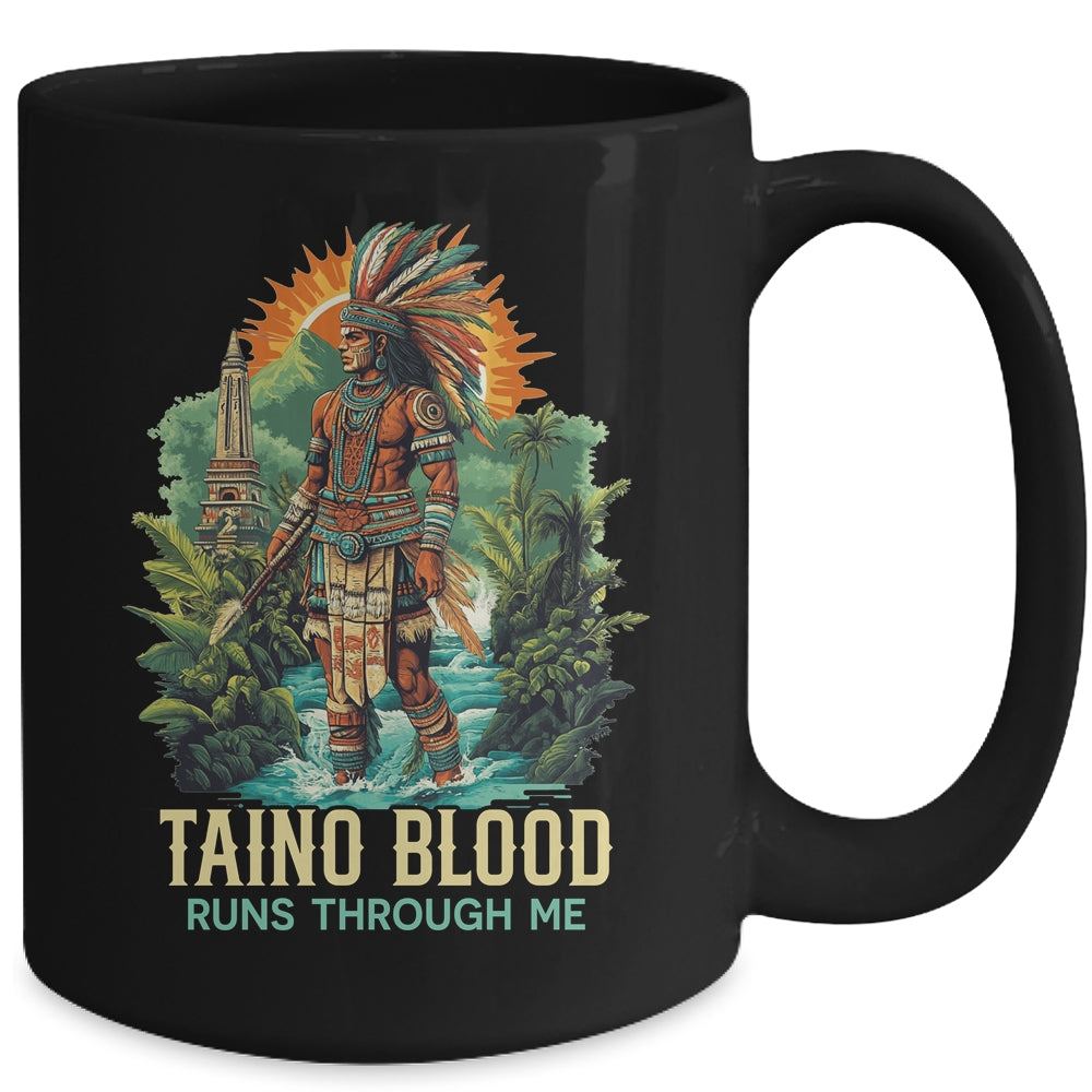 Taino Warrior Puerto Rico Men Indigenous Caribbean Mug | siriusteestore