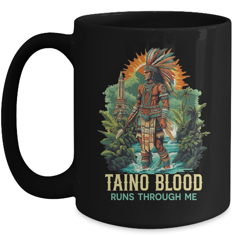 Taino Warrior Puerto Rico Men Indigenous Caribbean Mug | siriusteestore