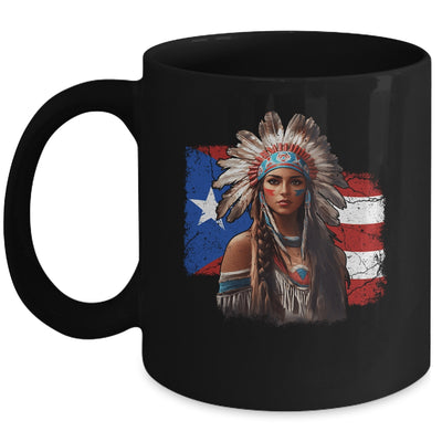 Taino Woman Puerto Rican Flag Indigenous Caribbean Women Mug | siriusteestore