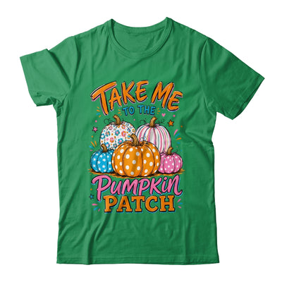 Take Me To The Pumpkin Patch Striped Fall Autumn Halloween Shirt & Sweatshirt | siriusteestore