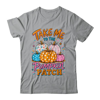Take Me To The Pumpkin Patch Striped Fall Autumn Halloween Shirt & Sweatshirt | siriusteestore