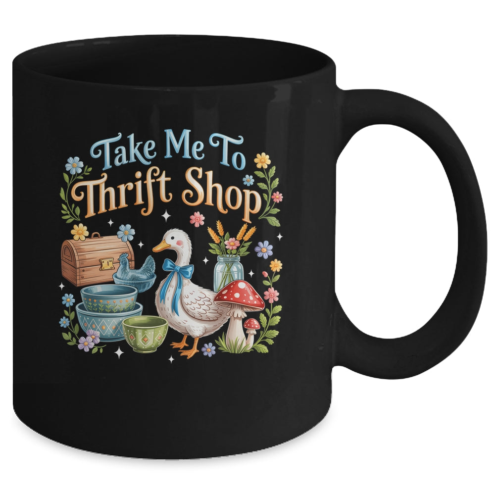 Take Me To The Thrift Shop Thrifted Vintage Goose Lover Mug | siriusteestore