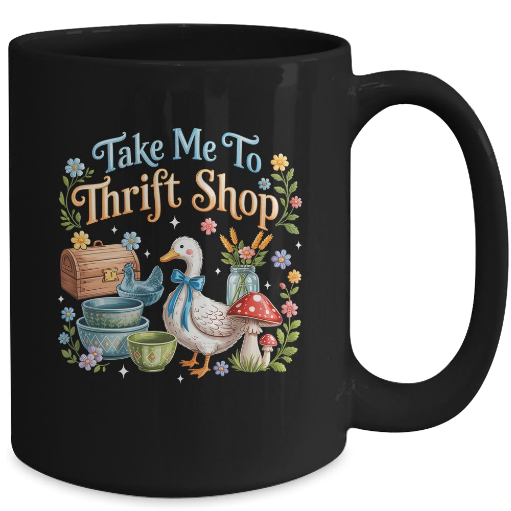 Take Me To The Thrift Shop Thrifted Vintage Goose Lover Mug | siriusteestore