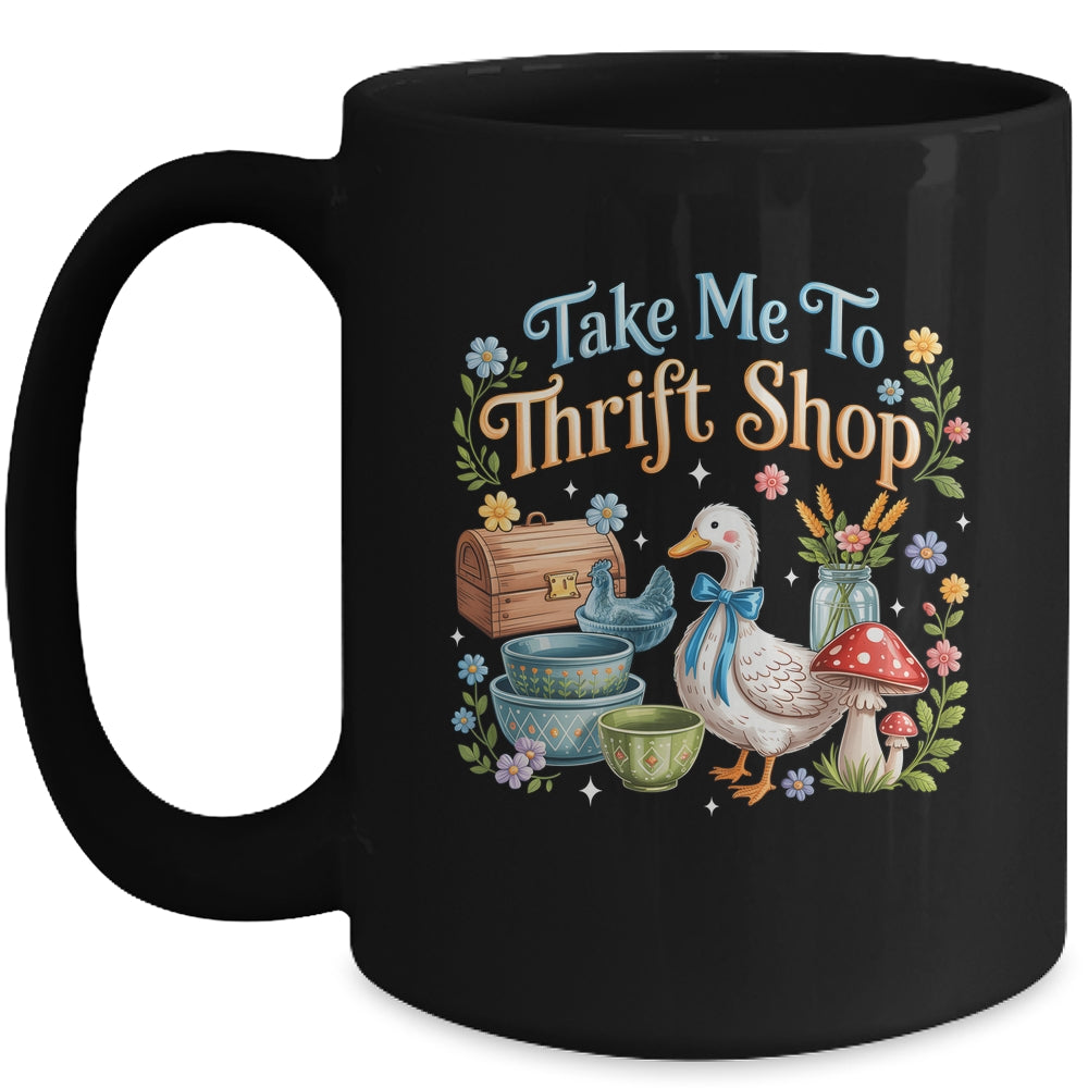 Take Me To The Thrift Shop Thrifted Vintage Goose Lover Mug | siriusteestore