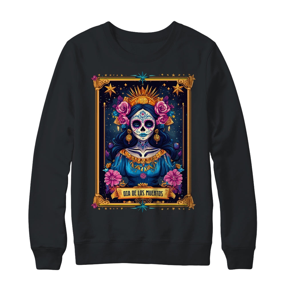 Tarot Card Dia De Los Muertos Woman La Catrina Day Of Dead Shirt & Sweatshirt | siriusteestore