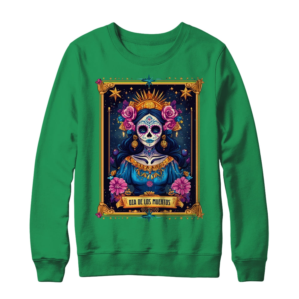 Tarot Card Dia De Los Muertos Woman La Catrina Day Of Dead Shirt & Sweatshirt | siriusteestore