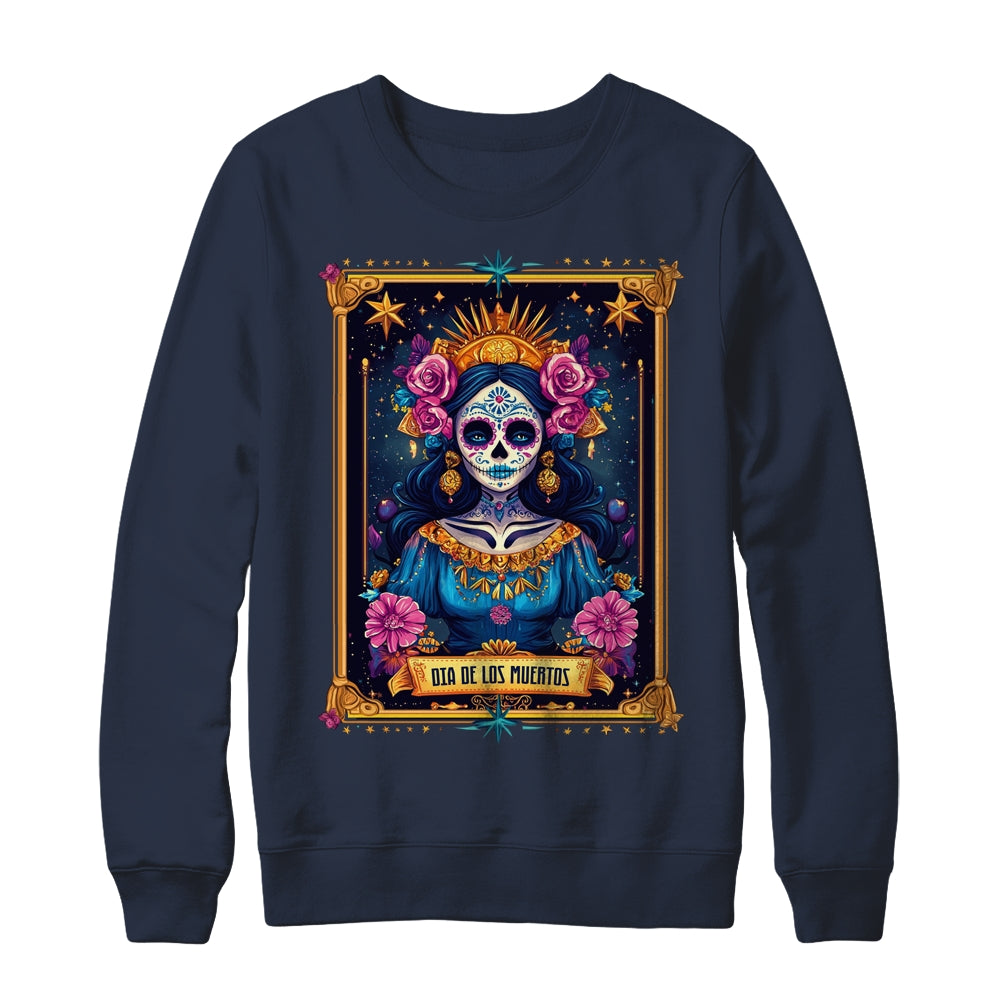 Tarot Card Dia De Los Muertos Woman La Catrina Day Of Dead Shirt & Sweatshirt | siriusteestore