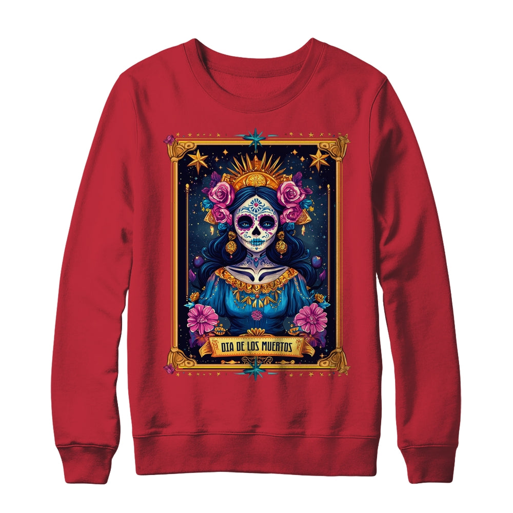Tarot Card Dia De Los Muertos Woman La Catrina Day Of Dead Shirt & Sweatshirt | siriusteestore