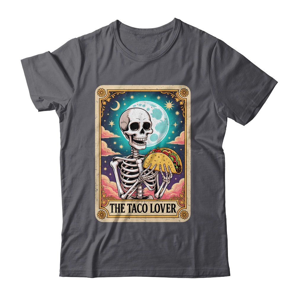 Tarot Card The Taco Lover Cinco De Mayo Skeleton Men Women Shirt & Tank Top | siriusteestore