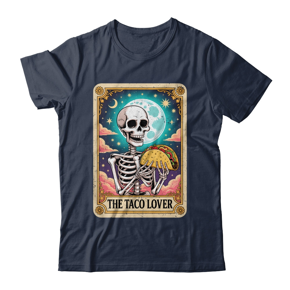 Tarot Card The Taco Lover Cinco De Mayo Skeleton Men Women Shirt & Tank Top | siriusteestore