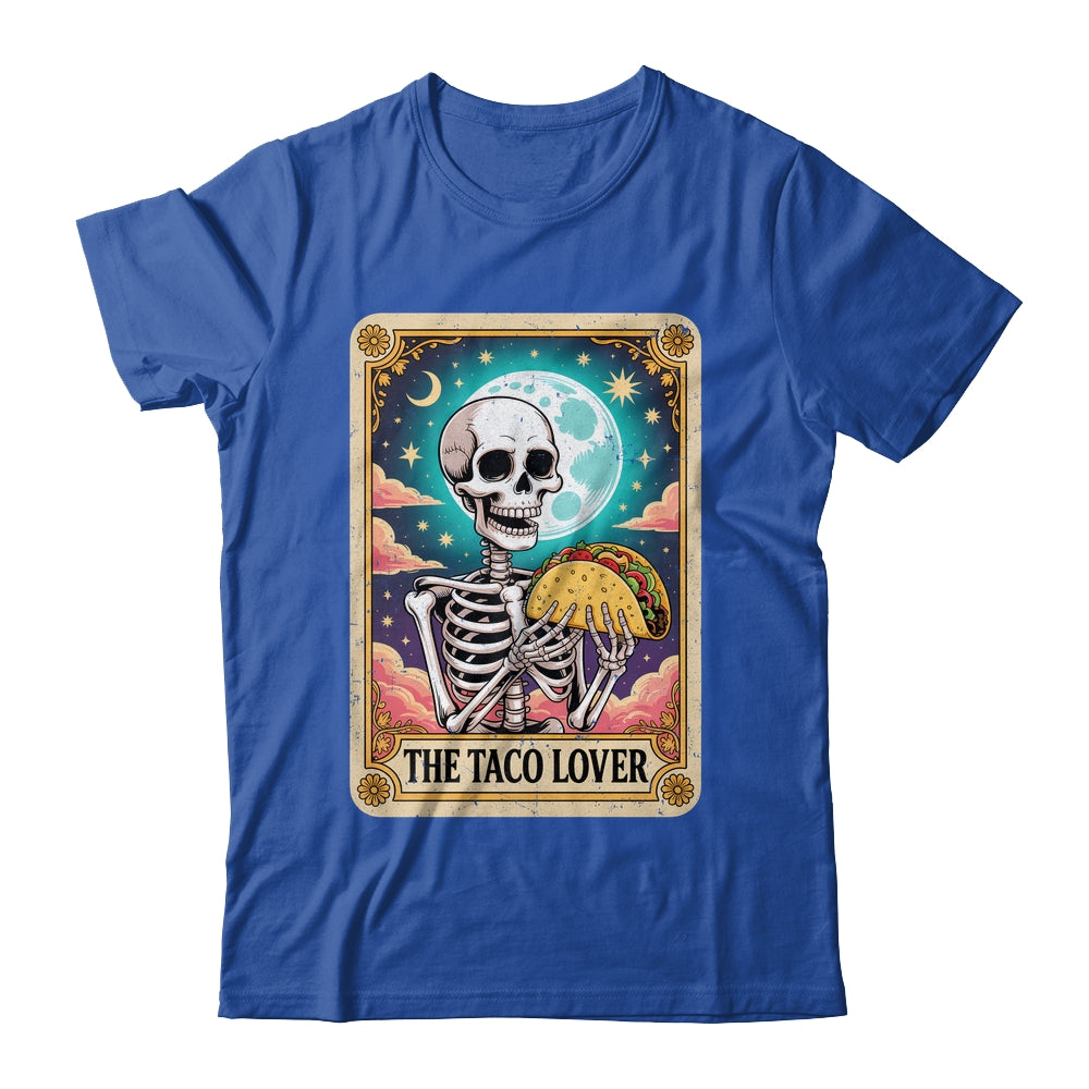Tarot Card The Taco Lover Cinco De Mayo Skeleton Men Women Shirt & Tank Top | siriusteestore