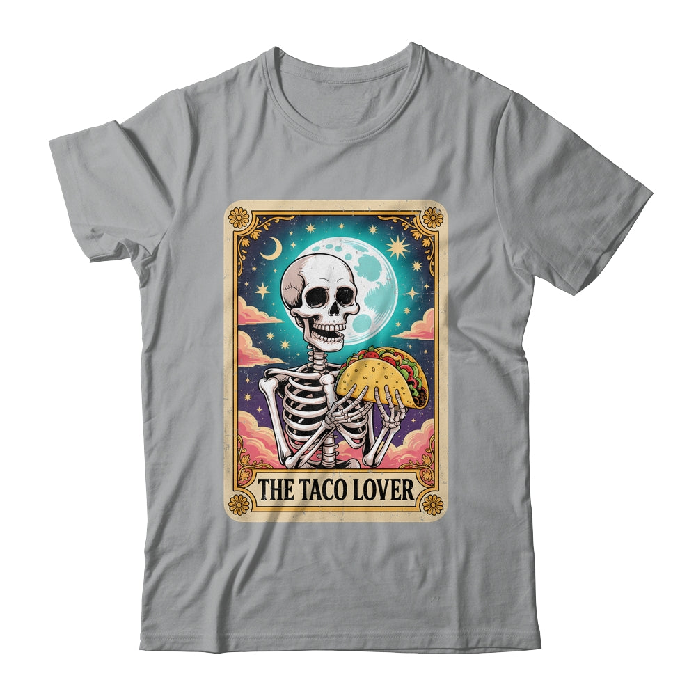 Tarot Card The Taco Lover Cinco De Mayo Skeleton Men Women Shirt & Tank Top | siriusteestore