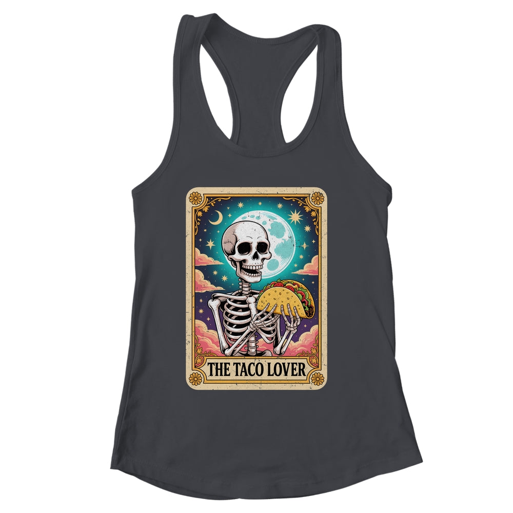Tarot Card The Taco Lover Cinco De Mayo Skeleton Men Women Shirt & Tank Top | siriusteestore