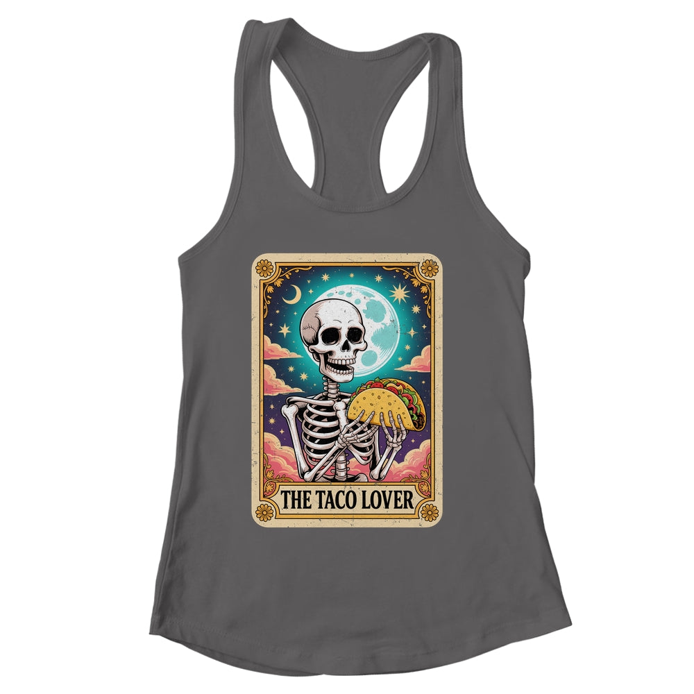 Tarot Card The Taco Lover Cinco De Mayo Skeleton Men Women Shirt & Tank Top | siriusteestore