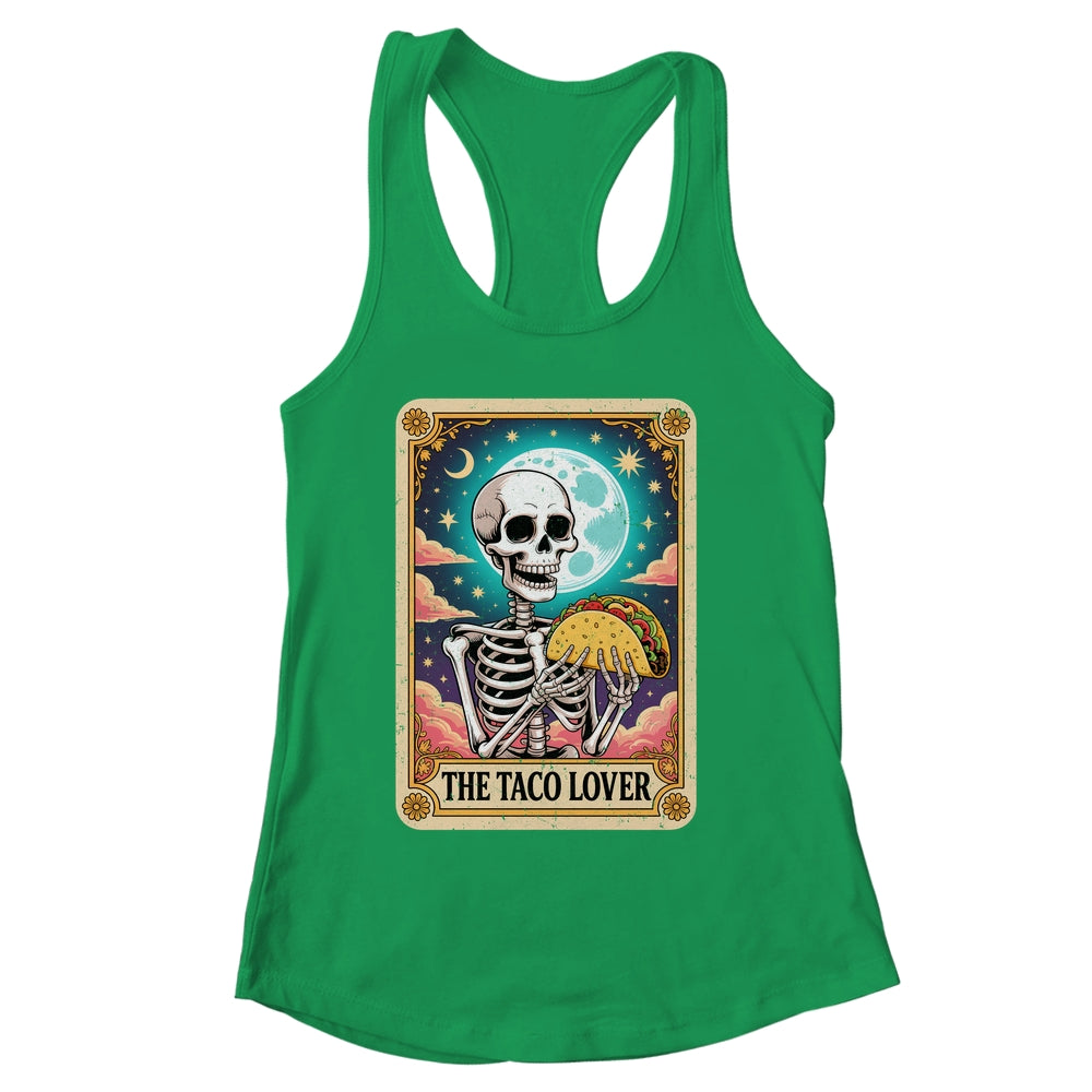 Tarot Card The Taco Lover Cinco De Mayo Skeleton Men Women Shirt & Tank Top | siriusteestore