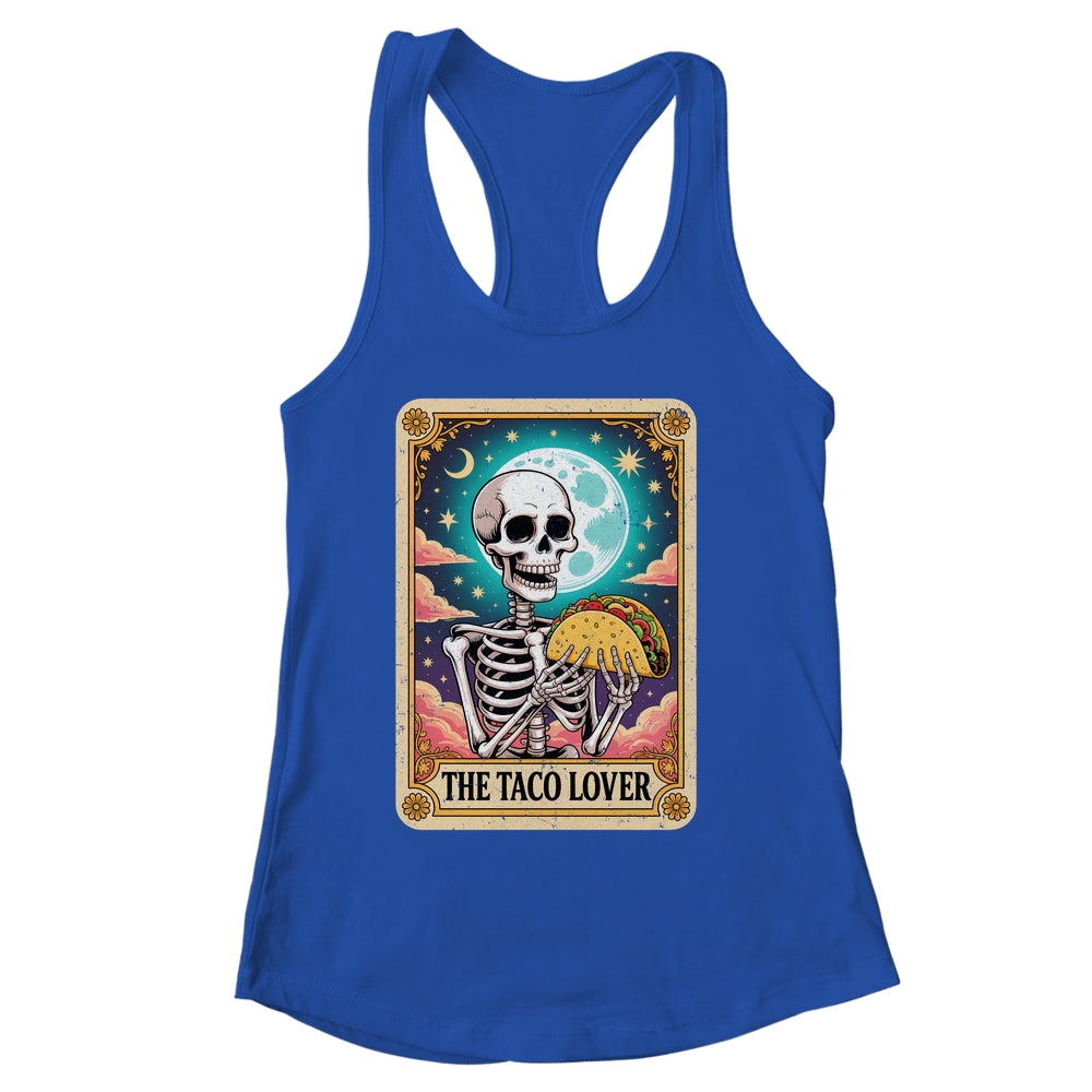 Tarot Card The Taco Lover Cinco De Mayo Skeleton Men Women Shirt & Tank Top | siriusteestore