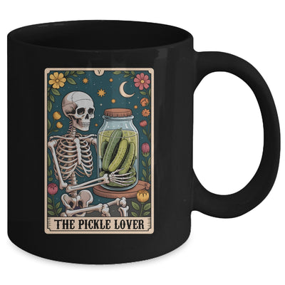 Tarot Pickle Lover Pickles Foodie Skeleton Tarot Card Funny Mug | siriusteestore