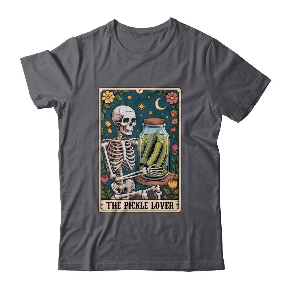 Tarot Pickle Lover Pickles Foodie Skeleton Tarot Card Funny Shirt & Tank Top | siriusteestore
