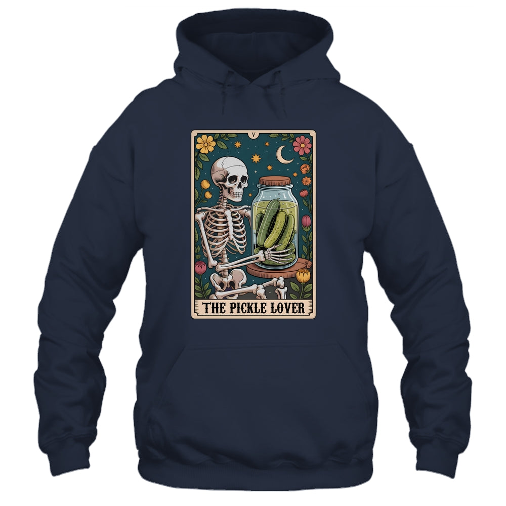 Tarot Pickle Lover Pickles Foodie Skeleton Tarot Card Funny Shirt & Tank Top | siriusteestore