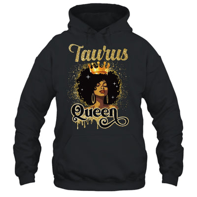Taurus Queen Birthday Afro Girls Black Zodiac Birthday Shirt & Tank Top | siriusteestore