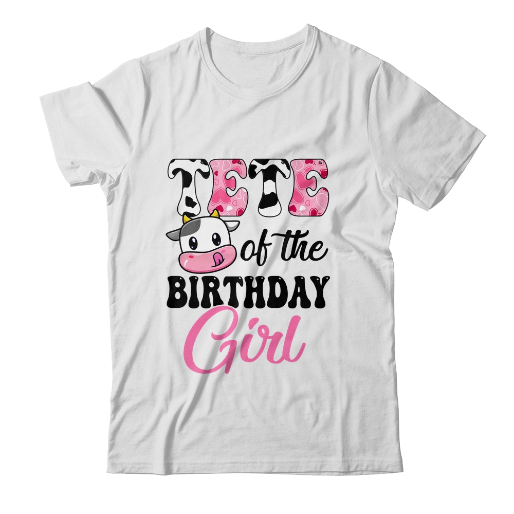 TeTe Of The Birthday Girl Cow Farm 1st Birthday Girl Shirt & Hoodie | siriusteestore