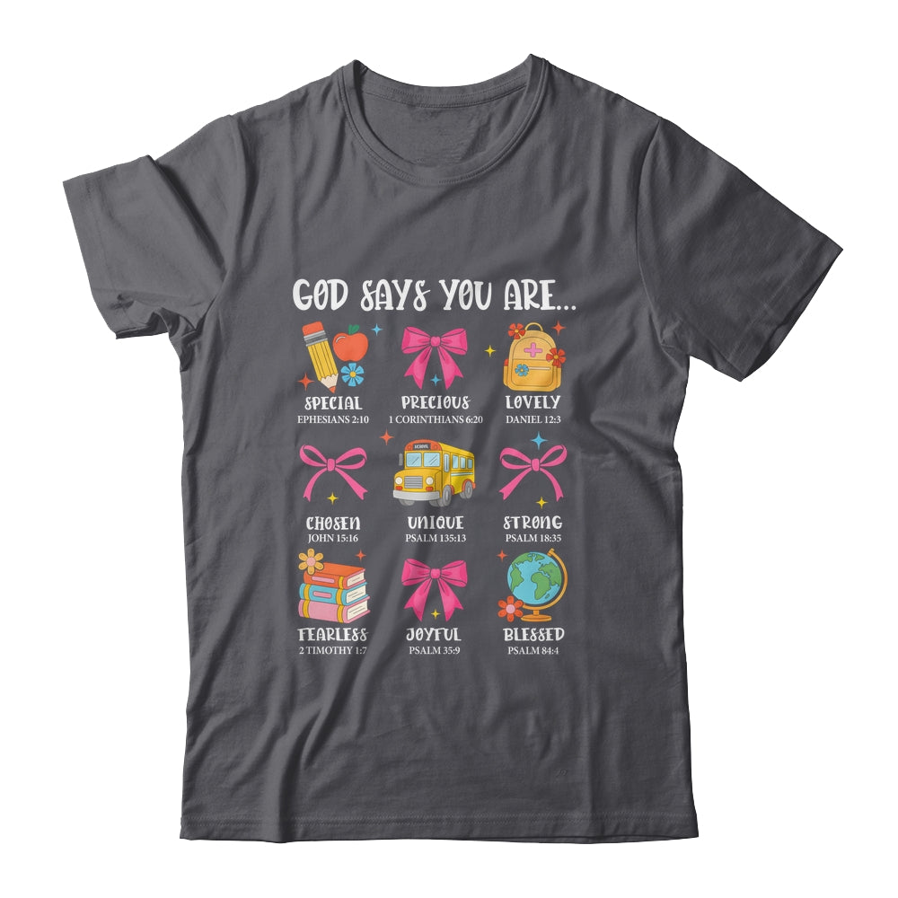 Teacher Christian God Says I Am Faith Religious Bible Verse Shirt & Hoodie | siriusteestore