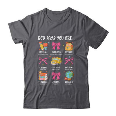 Teacher Christian God Says I Am Faith Religious Bible Verse Shirt & Hoodie | siriusteestore