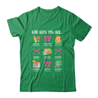 Teacher Christian God Says I Am Faith Religious Bible Verse Shirt & Hoodie | siriusteestore