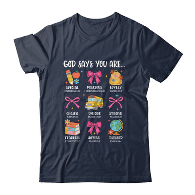 Teacher Christian God Says I Am Faith Religious Bible Verse Shirt & Hoodie | siriusteestore