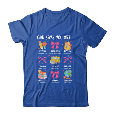 Teacher Christian God Says I Am Faith Religious Bible Verse Shirt & Hoodie | siriusteestore
