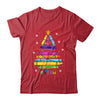 Teacher Christmas Xmas Crayon Tree Light Kids Student Shirt & Sweatshirt | siriusteestore