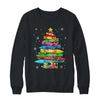 Teacher Crayon Christmas Tree Lights Student School Xmas Shirt & Sweatshirt | siriusteestore