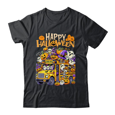 Teacher Halloween School Bus Driver Cute Ghost Witch Party Shirt & Sweatshirt | siriusteestore