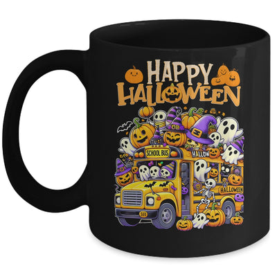 Teacher Halloween School Bus Driver Cute Ghost Witch Party Mug | siriusteestore