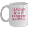 Teacher In Progress Coquette Pink Bow Future Teacher Women Mug | siriusteestore