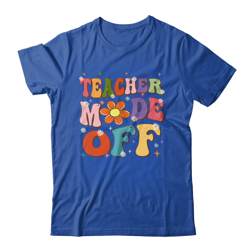 Teacher Mode Off Last Day Of School Summer Break Groovy Shirt & Tank Top | siriusteestore