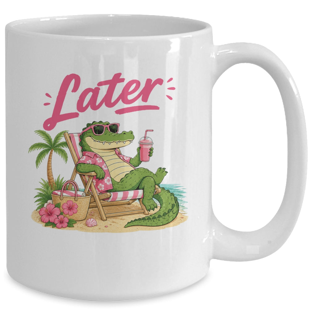 Teacher Summer Alligator See You Later Last Day Of School Mug | siriusteestore