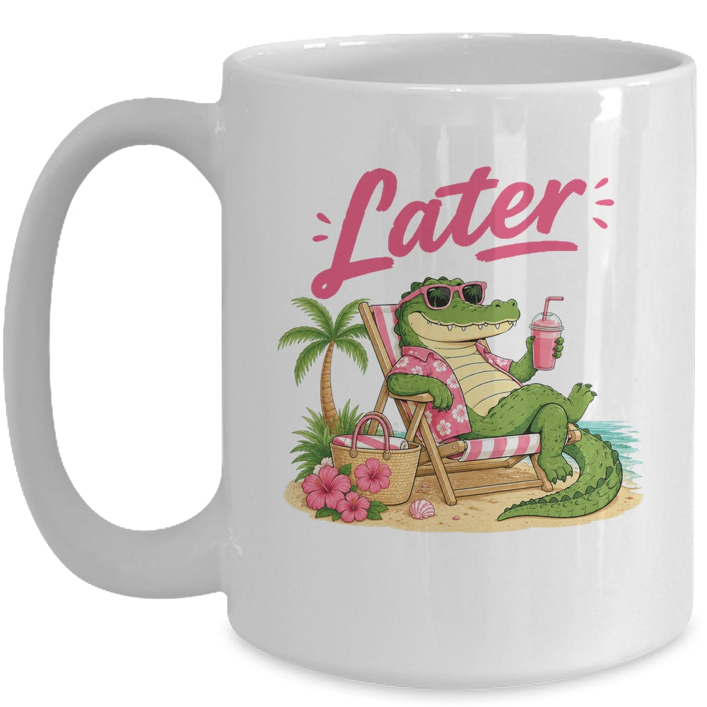 Teacher Summer Alligator See You Later Last Day Of School Mug | siriusteestore