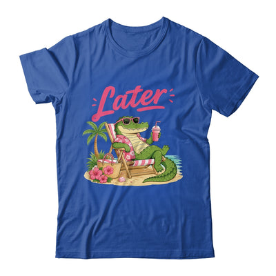 Teacher Summer Alligator See You Later Last Day Of School Shirt & Tank Top | siriusteestore