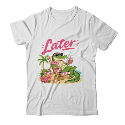 Teacher Summer Alligator See You Later Last Day Of School Shirt & Tank Top | siriusteestore