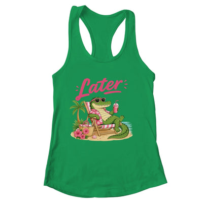 Teacher Summer Alligator See You Later Last Day Of School Shirt & Tank Top | siriusteestore