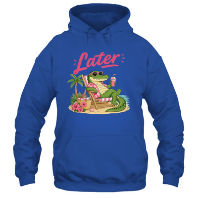 Teacher Summer Alligator See You Later Last Day Of School Shirt & Tank Top | siriusteestore