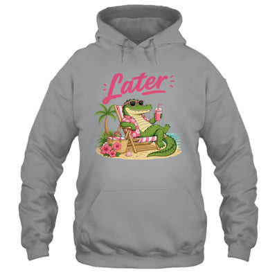 Teacher Summer Alligator See You Later Last Day Of School Shirt & Tank Top | siriusteestore