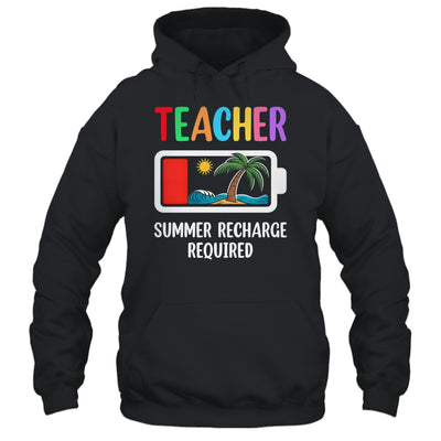 Teacher Summer Recharge Required Last Day Of School Funny Shirt & Tank Top | siriusteestore