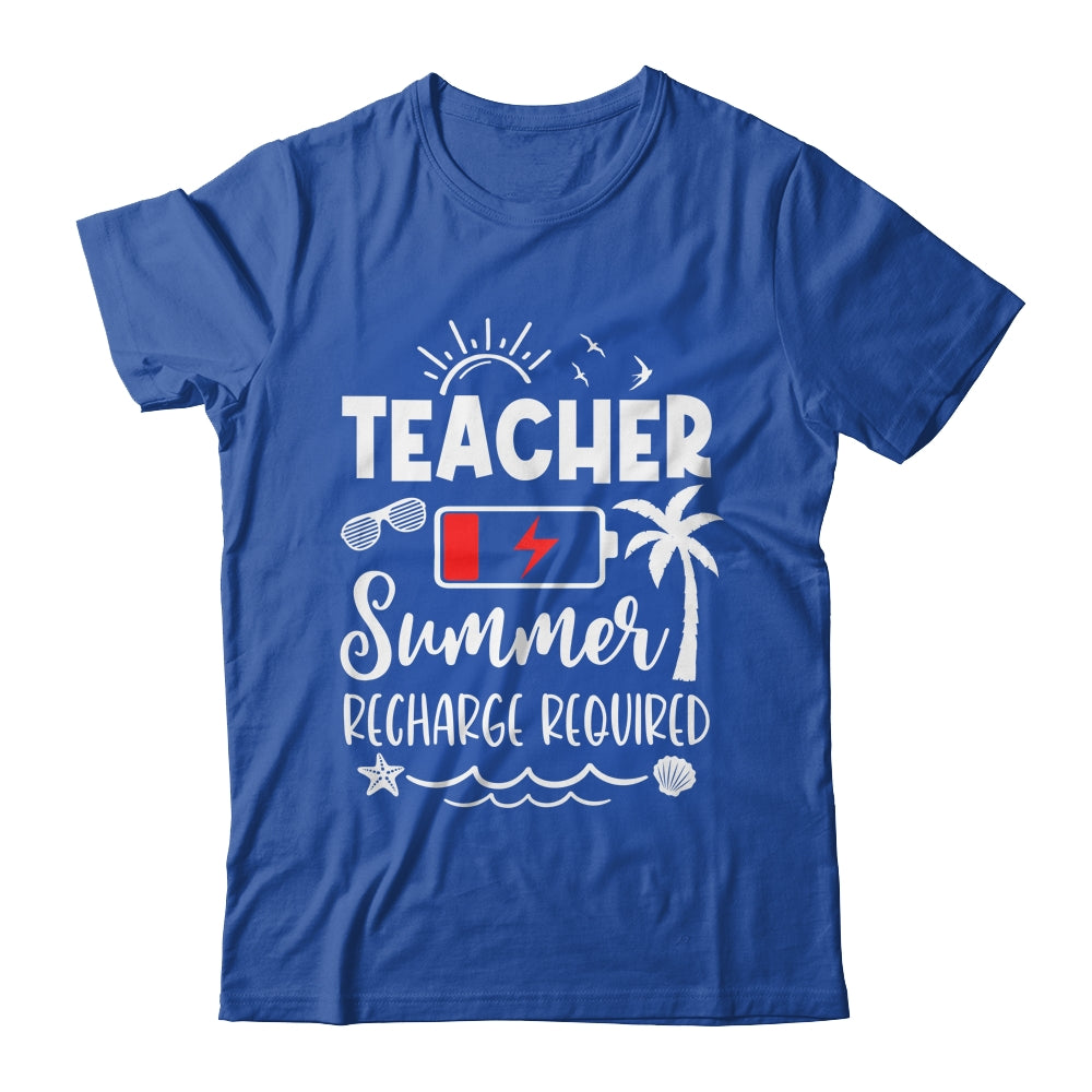 Teacher Summer Recharge Required Last Day School Men Women Shirt & Tank Top | siriusteestore