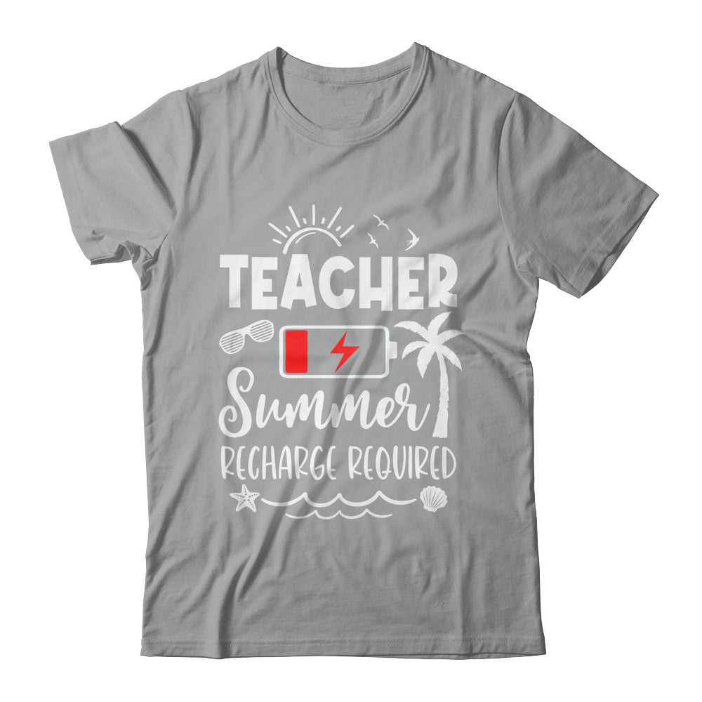 Teacher Summer Recharge Required Last Day School Men Women Shirt & Tank Top | siriusteestore